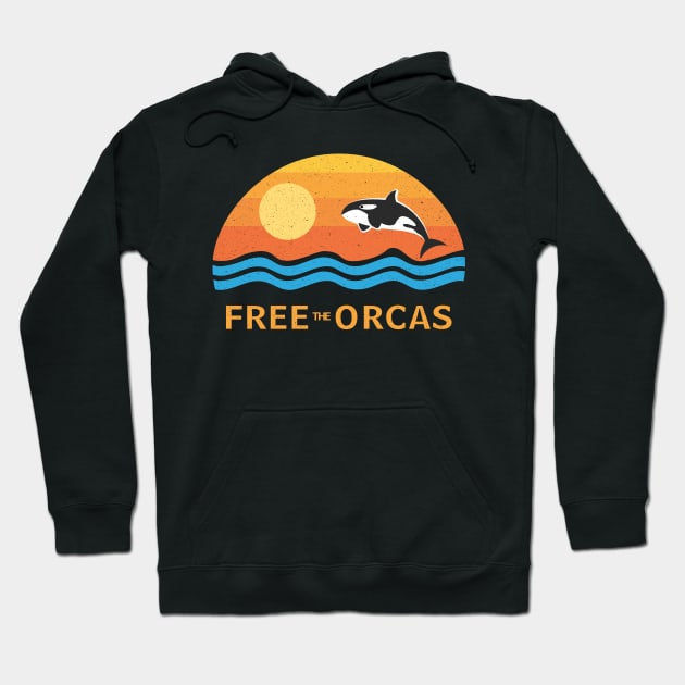 FREE THE ORCAS Shirt Freedom For Orcas Free Willy - Tilikum - Lolita - The Killer Whales Hoodie by shopflydesign